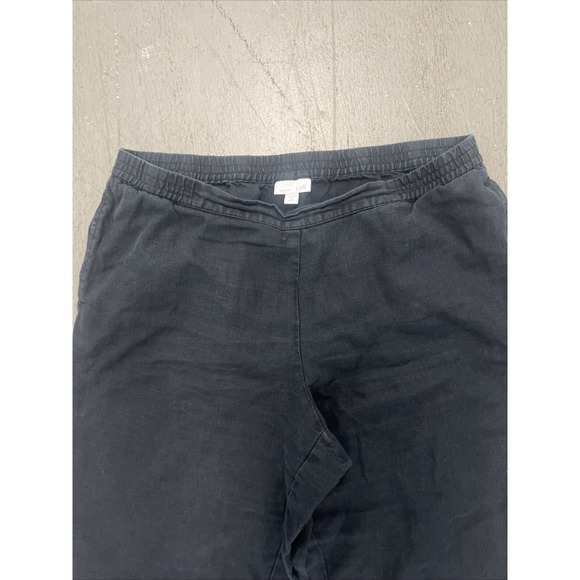 J.Jill Love Linen Navy Drawstring Elastic Waist Pants Trousers Womens M Missy - Picture 3 of 7